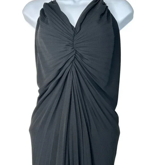 BCBGMAXAZRIA Black Dress |  Size M | Vintage | Made in USA Y2K - Picture 2 of 11